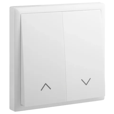 Legrand Eloé — Push-buttons 6 A - 250 V~ — 2-gang for shutters, White — 6 180 16