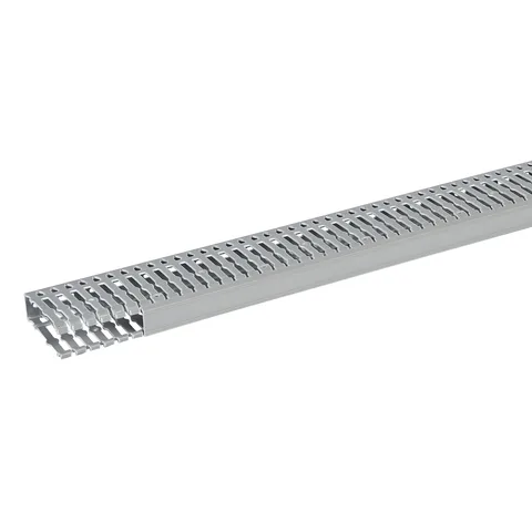 Legrand Transcab slotted panel wiring duct with cover, W 25 × H 80 mm, length 2 m — 6 361 03