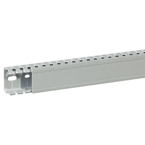 Legrand Transcab slotted panel wiring duct with cover, W 40 × H 25 mm, length 2 m — 6 361 05