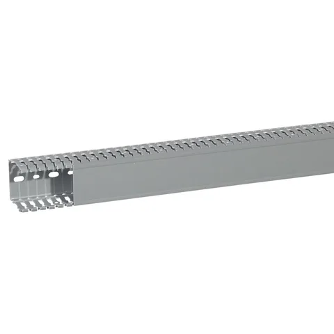 Legrand Transcab slotted panel wiring duct with cover, W 60 × H 60 mm, length 2 m — 6 361 12