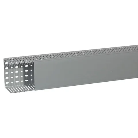 Legrand Transcab slotted panel wiring duct with cover, W 150 × H 100 mm, length 2 m — 6 361 23