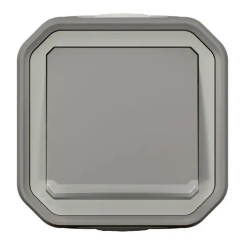 Legrand Plexo — 1 GANG 2-WAY SWITCH INDICATOR - GREY SURFACE IP55 — 69712L