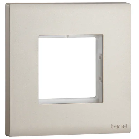 Legrand Obria — Arteor adaptors — 1-gang - 2 modules, Champagne — MEC17060CH