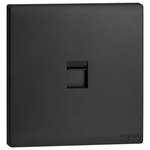 Legrand Obria — Keystone adaptors — Single, Black — MEC17064BL