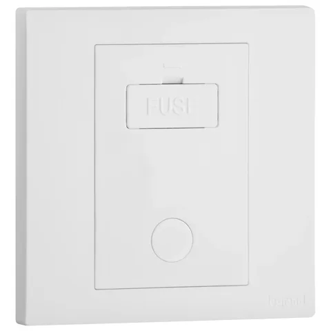 Legrand Obria — 13 A fused connection units — Unswitched + Cord outlet, White — MEC62055WH