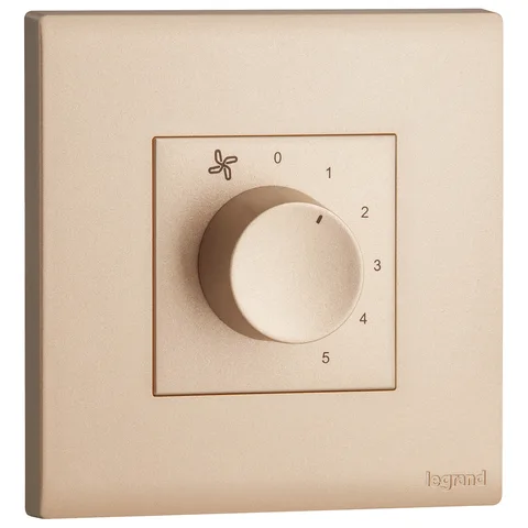 Legrand Obria — Fan speed controls — 5-speed fan controls, Rose Gold — MEC66014RG