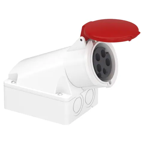 Schneider Electric Wall mounting socket, Mureva PK, 32A, 3P+N+E, 400V, IP44 — 83121