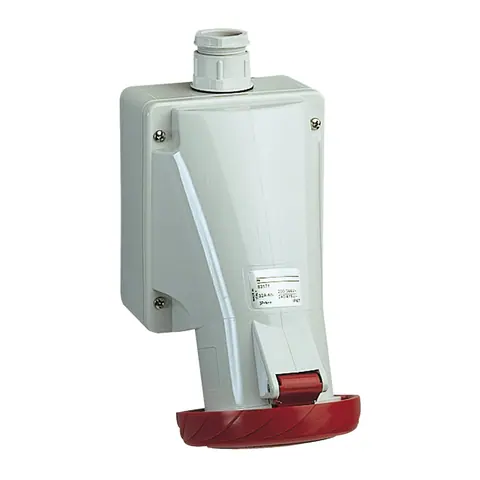 Schneider Electric Industrial socket, PratiKa, 16A, 3P+E, 380 to 415V AC, IP67 — 83158