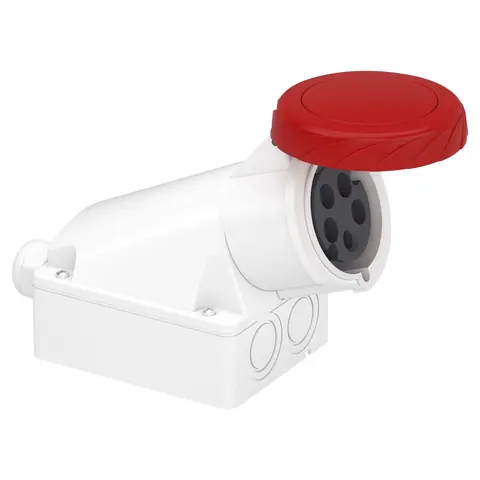 Schneider Electric Wall mounting socket, Mureva PK, 32A, 3P+N+E, 400V, IP67 — 83171