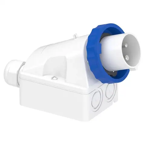 Schneider Electric Wall mounting plug, Mureva PK, 16A, 2P+E, 220V, IP67 — 83554