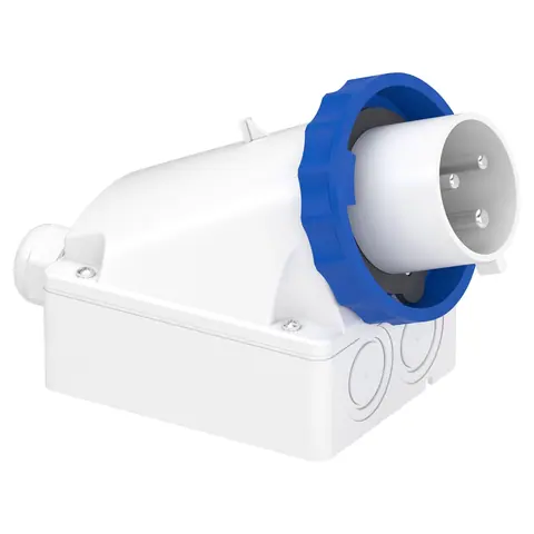 Schneider Electric Wall mounting plug, Mureva PK, 32A, 2P+E, 220V, IP67 — 83566