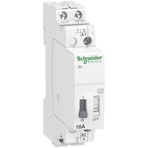 Schneider Electric Impulse relay, Acti9 iTL, 2P, 2 NO, 16A, coil 110V DC, 230 to 240V AC 50/60Hz — A9C30812