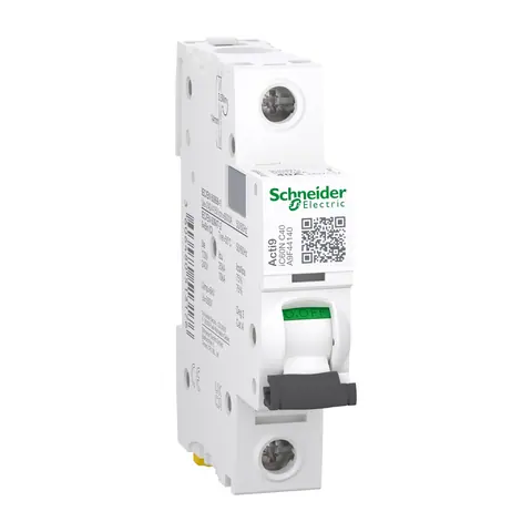 Schneider Electric Miniature circuit breaker (MCB), Acti9 iC60N Disbo, 1P, 40A, C curve, 6000A (IEC/EN 60898-1), 10kA (IEC/EN 60947-2) — A9F44140