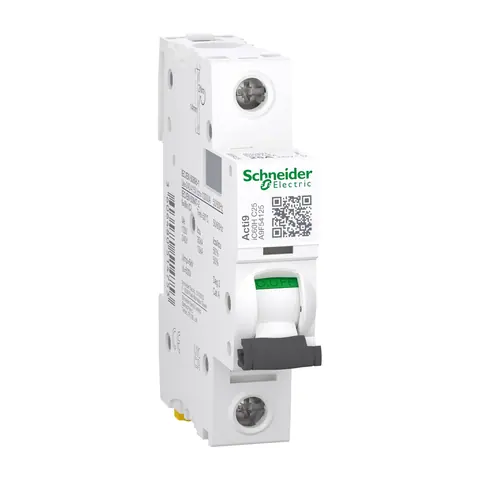 Schneider Electric Miniature circuit breaker (MCB), Acti9 iC60H Disbo, 1P, 25A, C curve, 10000A (IEC/EN 60898-1), 15kA (IEC/EN 60947-2) — A9F54125