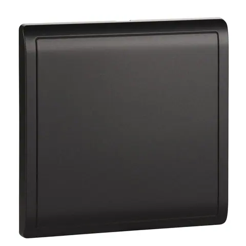 Schneider Electric Blank plate, Pieno, 1 gang, matt black — E8230X_MB_G1