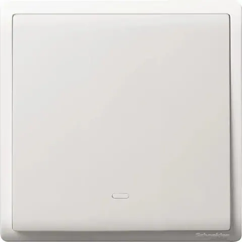 Schneider Electric Intermediate switch, Pieno, 16A, 250V, 1 gang, with fluorescent locator, matt black — E8231MF_WE_G3
