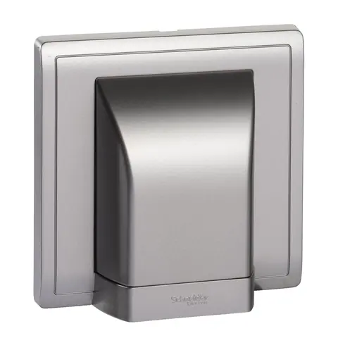 Schneider Electric Connection unit, Pieno, 45A, 250V, 1 gang, aluminium silver — E82554_AS_G1