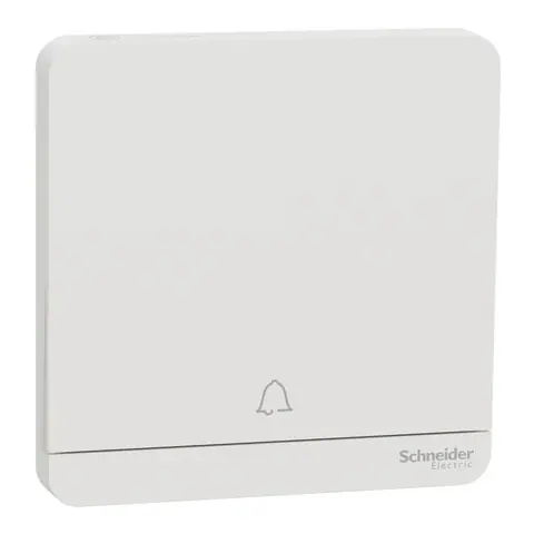 Schneider Electric Push button for doorbell, AvatarOn, 10A, 250V, Antibacterial, white — E8331BPL1_AWE