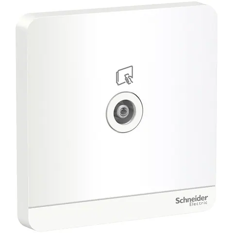 Schneider Electric TV socket, AvatarOn, 75 Ohm, white — E8331TV_WE