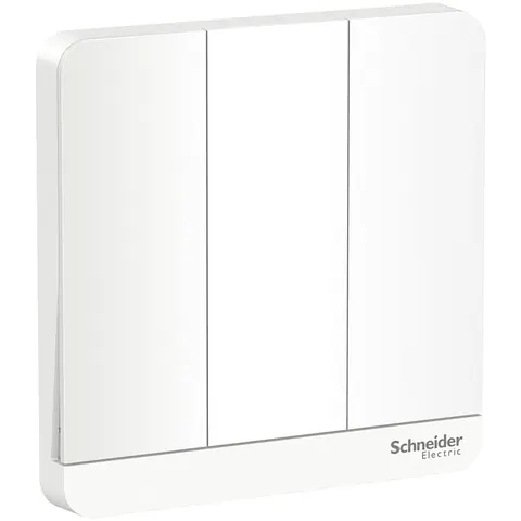 Schneider Electric Switch, AvatarOn, 3 gang, 16AX, 250V, 1 way, white — E8333L1_WE