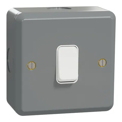 Schneider Electric Switch, ESM, 2-way, 16AX, 1 gang, grey — ESMT3116_2