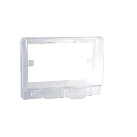 Schneider Electric Full-Time Weatherproof Twin gang socket Cover (Transparent) IP55 — ET223R_TR