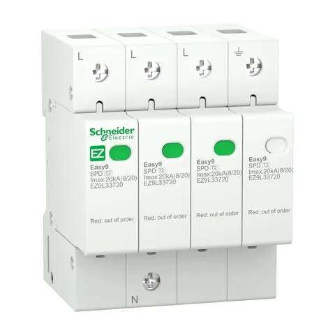جهاز حماية من زيادة الجهد SPD شنايدر Easy9، 3 قطب + محايد — EZ9L33720