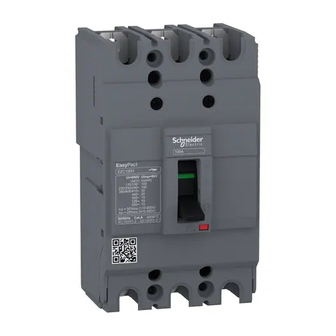 Schneider Electric Moulded case circuit breaker (MCCB), EasyPact EZC100H, TMD, 25A, 3P3D — EZC100H3025