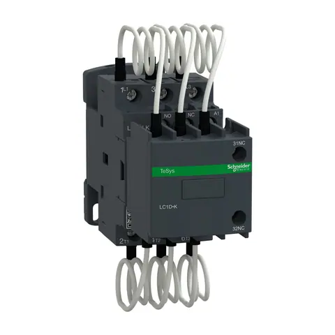 كونتاكتور مكثفات شنايدر TeSys Deca، ملف 220 V AC — LC1DLKM7