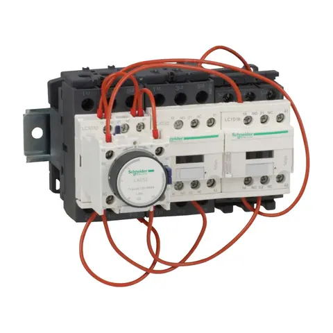 Schneider Electric Star delta starter, TeSys Deca, 3x3P(3NO), 32A, 230V AC coil, screw clamp terminal — LC3D32AP7