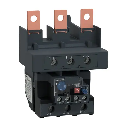 Schneider Electric Thermal overload relay, TeSys Deca, 95 to 120A, class 10A, lug clamps — LRD4367