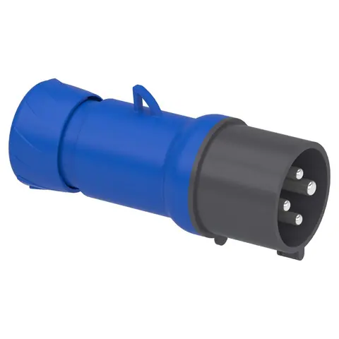 Schneider Electric Wander plug, PratiKa, straight, 32A, 3P+E, 200 to 250V AC, IP44 — PKE32M424
