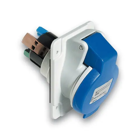 Schneider Electric Socket, Mureva PK, panel-mounted, fast connection, 16A, 3P+E, 220V, IP44 — PKY16F424