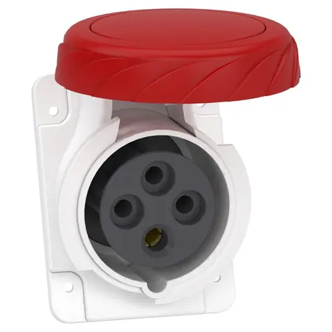 Schneider Electric Socket, Mureva PK, panel-mounted, fast connection, 16A, 3P+E, 400V, IP67 — PKY16F734