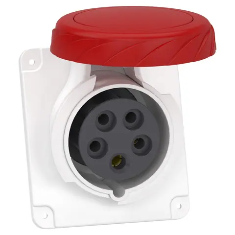 Schneider Electric Socket, Mureva PK, panel-mounted, fast connection, 16A, 3P+N+E, 400V, IP67 — PKY16F735