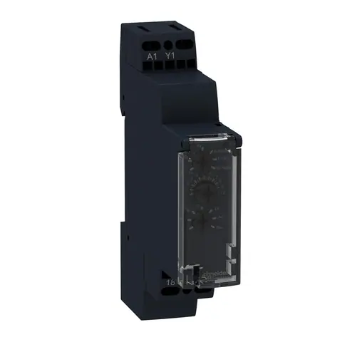 Schneider Electric Single function relay, Harmony Timer Relays, 0.7A, 1s to 100h, multifunction, solid state output, 24 to 240V AC — RE17LMBM