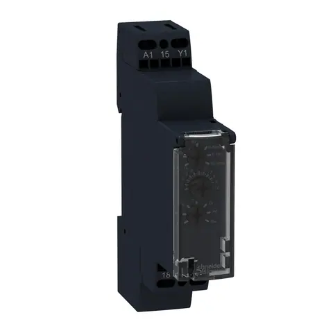 مرحل مؤقت شنايدر Harmony RE17، متعدد الوظائف، 8 أمبير، 1CO، مدى 0.1s–10h، تغذية 12–240 فولت — RE17RMMW
