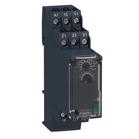 مرحل مؤقت شنايدر Harmony RE22، 8 أمبير، 1CO، مدى 0.05s–300h، تغذية 24–240 فولت — RE22R1ACMR